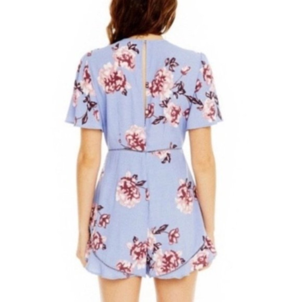 ASTR the Label Cadence Purple Floral Romper - Picture 2 of 4
